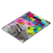 Carnet photo spirale Fleurs de chats de poupée à r (Côté gauche)