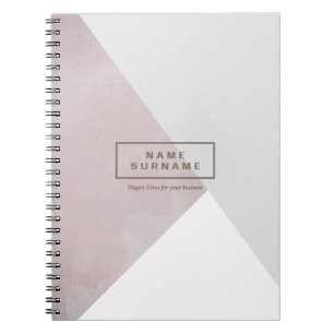 Carnet Photo spirale géométrique minimaliste rose moder