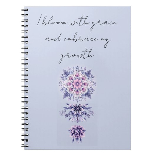Carnet photo spirale Mandala en fleurs (Devant)