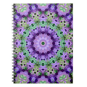 Carnet photo spirale Mandala motif rond kaleid
