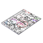Carnet photo spirale mathématique modèle (Côté gauche)
