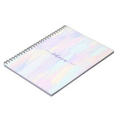 Carnet Photo Spirale Pastel Paint Strokes (Côté gauche)