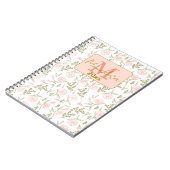 carnet photo spirale personnalisée à fleurs (Côté gauche)