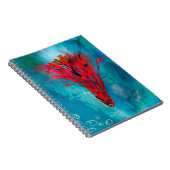 Carnet photo spirale Poisson à plumes rouges (Côté Droit)