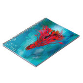 Carnet photo spirale Poisson à plumes rouges (Côté gauche)