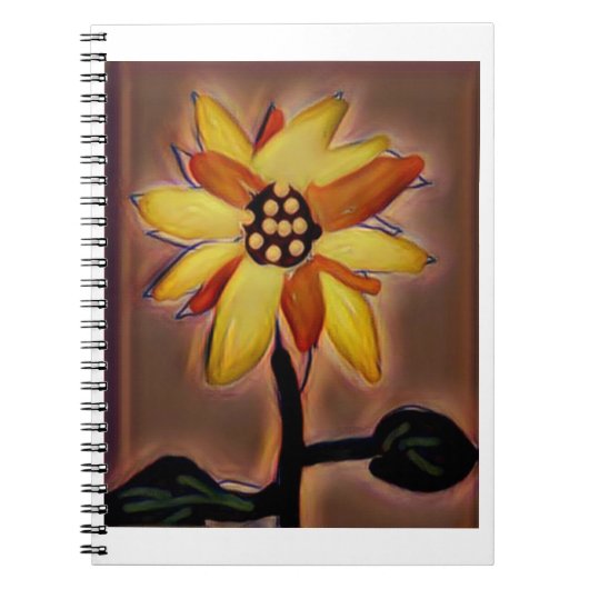 Carnet photo spirale tournesol (Devant)