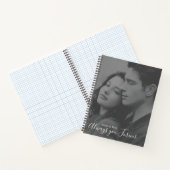 Carnet  Photo stylish calligraphy black and white (Intérieur)