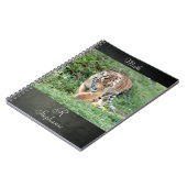 carnet Photo tiger, animaux. (Côté gauche)