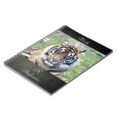 Carnet Photo tiger, animaux 0255. (Côté gauche)