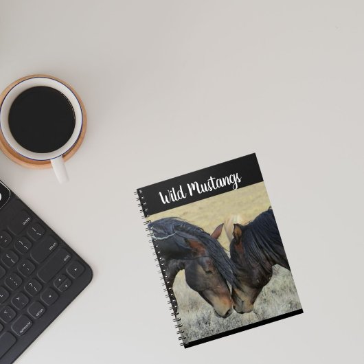 Carnet photo Wild Mustang Horse Spiral