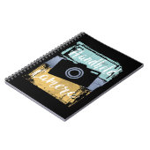 Carnet Photographe Tee - Caméra rétro Vintage (Côté gauche)