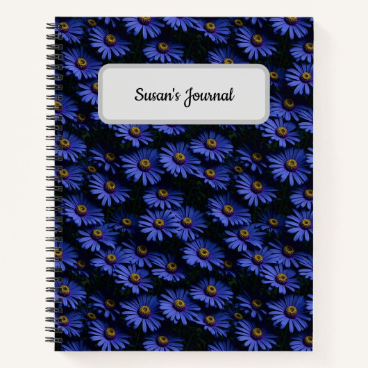 Carnet Photographie Blue Asters (Devant)