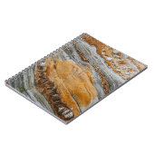 Carnet Photographie de gros plan de pierres grises et ora (Côté gauche)