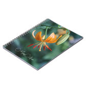 Carnet Photographie de Lily de tigre orange (Côté gauche)