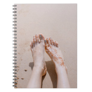 Carnet Photographie de mise au point sélective des pieds