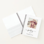 Carnet Photographie de poésie typographie monographique (Intérieur)