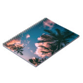 Carnet Photographie en angle bas des palmiers (Côté gauche)