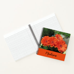 Carnet Photographie florale orange