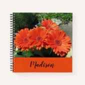 Carnet Photographie florale orange (Devant)