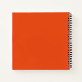 Carnet Photographie florale orange (Dos)
