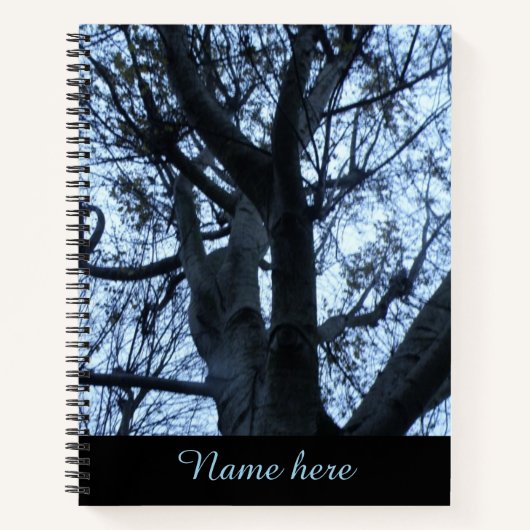 Carnet Photographie Silhouette de l'arbre (Devant)