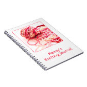 Carnet Photographie - Tricot à main rose - Fil et aiguill (Côté Droit)