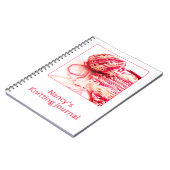 Carnet Photographie - Tricot à main rose - Fil et aiguill (Côté gauche)