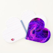 Carnet PHOTON FROID Abstrait Bleu Violet Fractales, Frotl (Intérieur)