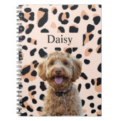 Carnet Photos de chiens Empreintes de léopard personnalis (Devant)
