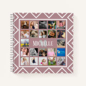 Carnet Photos de famille de Chevrons modernes et tendance (Devant)