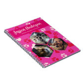 Carnet Photos personnalisées et nom Empreintes de pattes  (Côté Droit)