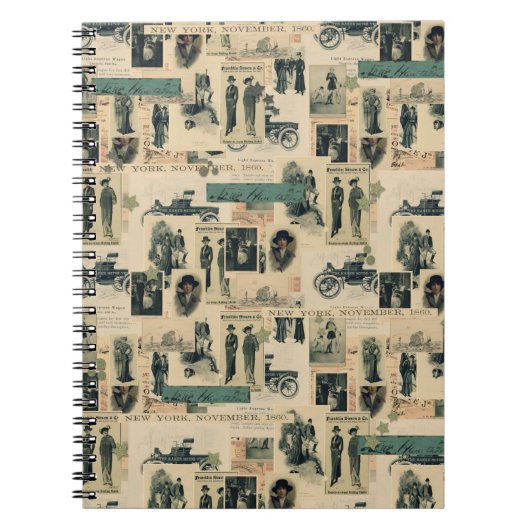 Carnet Photos vintages Collage du 19e siècle (Devant)