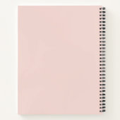 Carnet Phrase moderne Pastel Rose fille Boss Phrase (Dos)