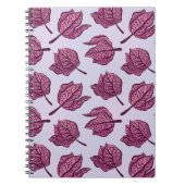 Carnet Physalis rose Fleur Motif Pastel Botanique (Devant)