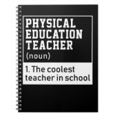 Carnet Physical Education Teacher Definition P.E. (Devant)