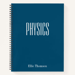 Carnet Physics Graph Paper Simple Blue