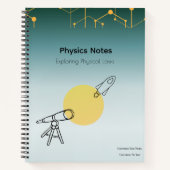 Carnet Physics Notes Notebook (Devant)