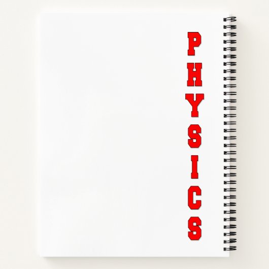 Carnet Physique (Dos)