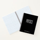 Carnet Physique personnalisée Papier graphique Simple Noi (Intérieur)