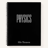 Carnet Physique personnalisée Papier graphique Simple Noi (Devant)