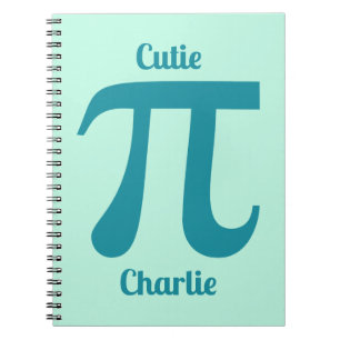 Carnet Pi / Cutie Pi texte et couleur personnalisés