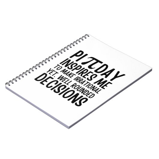 Carnet Pi Day Funny (Côté gauche)