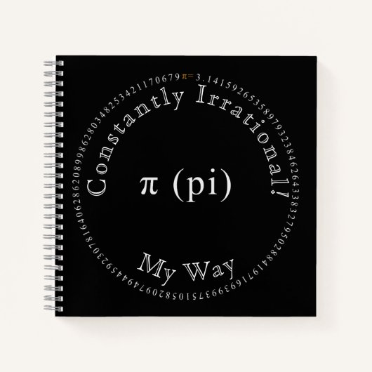 Carnet Pi, Le Mathématique Irrationnel Constant, Drôle (Devant)
