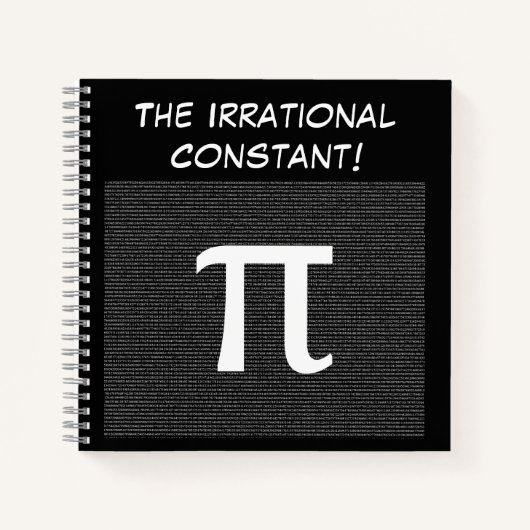 Carnet Pi - L'irrationnel Mathématique Constante Personna (Devant)