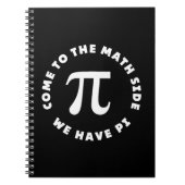 Carnet Pi Venez Au Côté Math Nous Avons Pi (Devant)