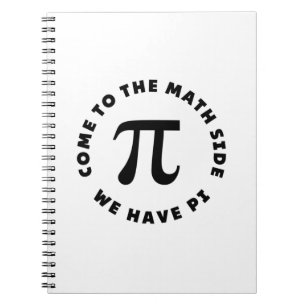 Carnet PI Viens au côté mathématique nous avons pi
