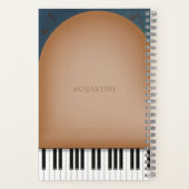 Carnet Pianiste Brown et musicien Piano sur mesure (Verso)
