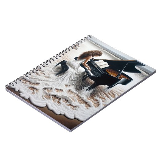 Carnet Pianiste Dans Le Surf Frothy (Côté gauche)