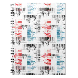 Carnet Pianiste mains motif