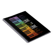 Carnet piano arc-en-ciel (Côté Droit)